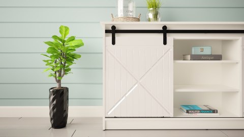 Cama MEBLE Komoda 160x80x35 GRANERO biały/biały połysk