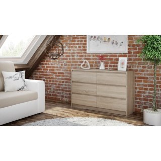 TOP E SHOP K120 KARO KOMODA 6 SZUFLAD SONOMA