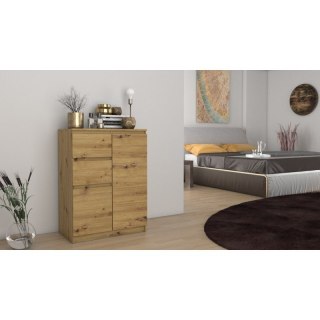 TOP E SHOP KOMODA 2 DRZWI 2 SZUFLADY ARTISAN