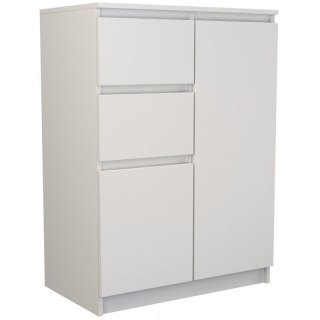 TOP E SHOP KOMODA 2 DRZWI 2 SZUFLADY BIAŁY