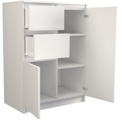 TOP E SHOP KOMODA 2 DRZWI 2 SZUFLADY BIAŁY TOP E SHOP KOMODA 2 DRZWI 2 SZUFLADY BIAŁY