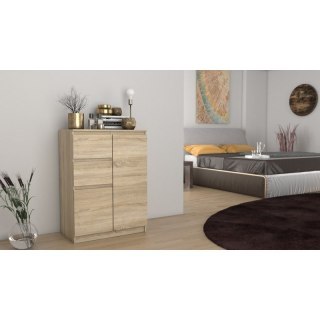 TOP E SHOP KOMODA 2 DRZWI 2 SZUFLADY SONOMA