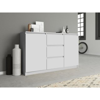 TOP E SHOP KOMODA 2 DRZWI 3 SZUFLADY BIAŁY