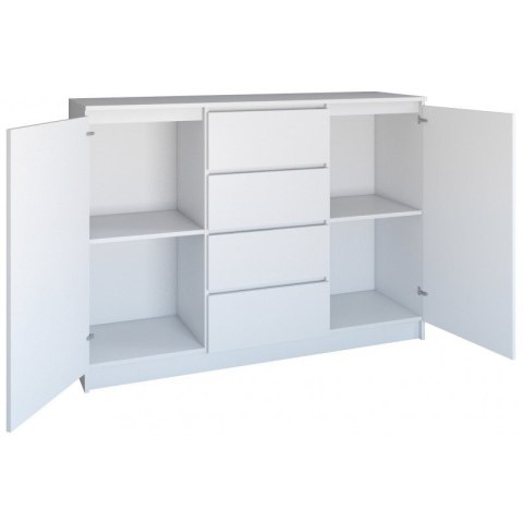 TOP E SHOP KOMODA 2 DRZWI 4 SZUFLADY BIAŁY TOP E SHOP KOMODA 2 DRZWI 4 SZUFLADY BIAŁY