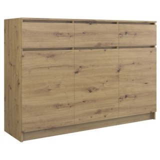 TOP E SHOP KOMODA 3 DRZWI 3 SZUFLADY ARTISAN