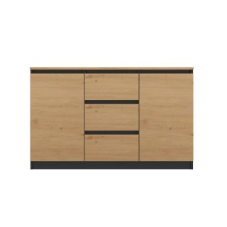 TOP E SHOP Komoda COSTA 1D3S+2D3S antracyt/artisan