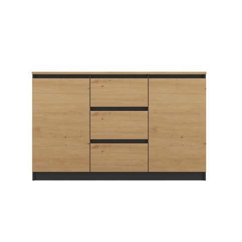 TOP E SHOP Komoda COSTA 1D3S+2D3S antracyt/artisan TOP E SHOP Komoda COSTA 1D3S+2D3S antracyt/artisan