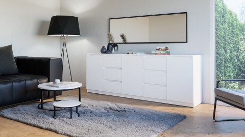 TOP E SHOP Komoda COSTA 1D3S+2D3S biały TOP E SHOP Komoda COSTA 1D3S+2D3S biały