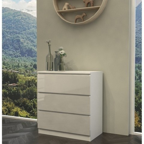 TOP E SHOP M3 MALWA KOMODA 3 SZUFLADY BIAŁY POŁYSK TOP E SHOP M3 MALWA KOMODA 3 SZUFLADY BIAŁY POŁYSK