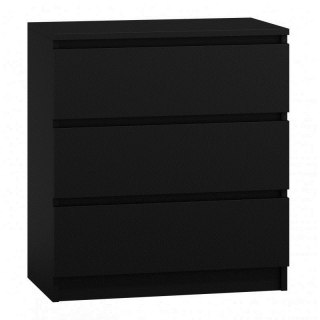 TOP E SHOP M3 MALWA KOMODA 3 SZUFLADY CZARNY
