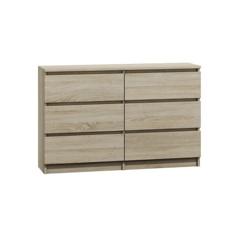 TOP E SHOP M6 MALWA KOMODA 120CM 6 SZUFLAD SONOMA TOP E SHOP M6 MALWA KOMODA 120CM 6 SZUFLAD SONOMA