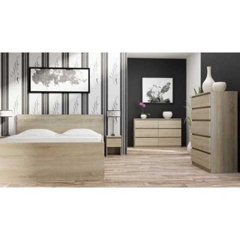 TOP E SHOP M6 MALWA KOMODA 120CM 6 SZUFLAD SONOMA TOP E SHOP M6 MALWA KOMODA 120CM 6 SZUFLAD SONOMA