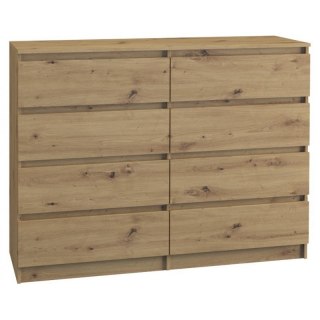 TOP E SHOP M8 MALWA KOMODA 120CM 8 SZUFLAD ARTISAN