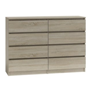 TOP E SHOP M8 MALWA KOMODA 140CM 8 SZUFLAD SONOMA