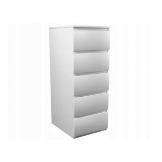TOP E SHOP W5 KOMODA 5 SZUFLAD BIAŁY MAT