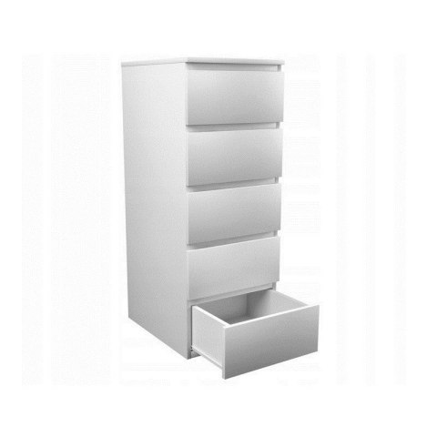 TOP E SHOP W5 KOMODA 5 SZUFLAD BIAŁY MAT
