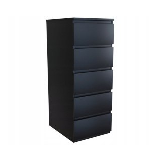 TOP E SHOP W5 KOMODA 5 SZUFLAD CZARNY