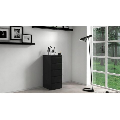 TOP E SHOP W5 KOMODA 5 SZUFLAD CZARNY TOP E SHOP W5 KOMODA 5 SZUFLAD CZARNY