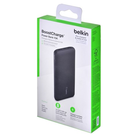 Belkin Powerbank Belkin BoostCharge Power Bank 10K 2xUSB-A + 1xUSB-C 10000mAh 15W Black Belkin Powerbank Belkin BoostCharge Power Bank 10K 2xUSB-A + 1xUSB-C 10000mAh 15W Black