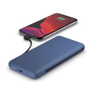 Belkin Powerbank Belkin BOOSTCHARGE Plus 10K USB-C Power Bank with Integrated Cables Lightning and USB-C 10000mAh 18W Blue