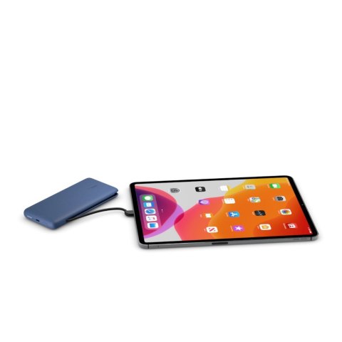 Belkin Powerbank Belkin BOOSTCHARGE Plus 10K USB-C Power Bank with Integrated Cables Lightning and USB-C 10000mAh 18W Blue