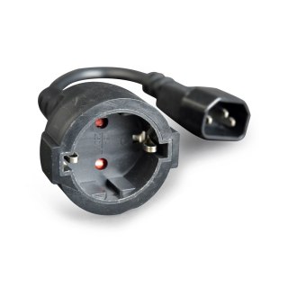 GEMBIRD Adapter GEMBIRD PC-SFC14M-01 (C14 / IEC C14 / IEC 320 C14 M - Schuko, Shuko F; 0,15m; kolor czarny)