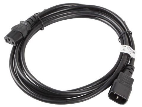 Lanberg LANBERG PRZEDŁUŻACZ KABLA ZASILAJĄCEGO C13 -> C14 VDE, 3M Lanberg LANBERG PRZEDŁUŻACZ KABLA ZASILAJĄCEGO C13 -> C14 VDE, 3M