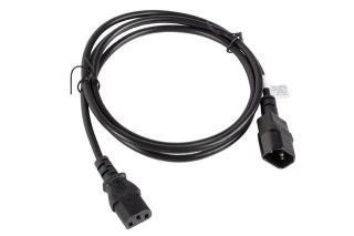 Lanberg Przedłużacz Lanberg CA-C13E-11CC-0018-BK (C13 / IEC C13 / IEC 320 C13 M - C14 F; 1,8m; kolor czarny)