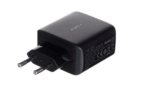 AUKEY AUKEY PA-B3 BLACK ŁADOWARKA SIECIOWA 65W 2XUSB-C