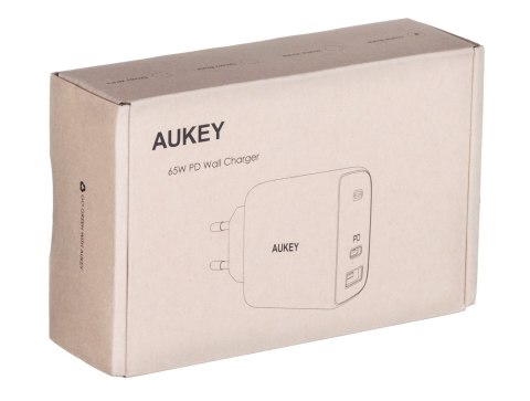 AUKEY AUKEY PA-B3 BLACK ŁADOWARKA SIECIOWA 65W 2XUSB-C