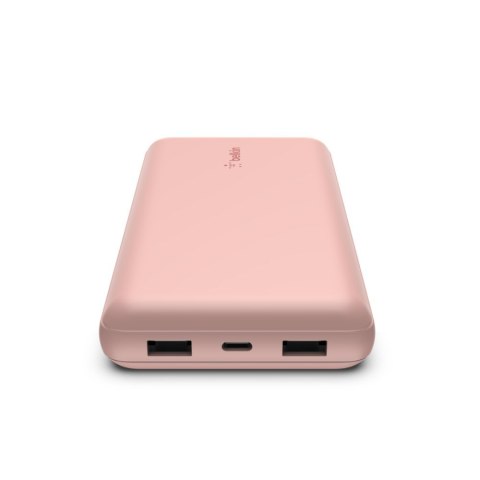 Belkin Powerbank Belkin BoostCharge Power Bank 20K 2xUSB-A + 1xUSB-C 20000mAh 15W Rose Gold Belkin Powerbank Belkin BoostCharge Power Bank 20K 2xUSB-A + 1xUSB-C 20000mAh 15W Rose Gold