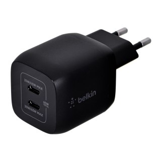 Belkin Ładowarka Belkin BoostCharge Pro Dual USB-C PD 3.0 PPS GaN Wall Charger 45W Black