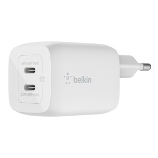 Belkin Ładowarka Belkin BoostCharge Pro Dual USB-C PD 3.0 PPS GaN Wall Charger 65W White