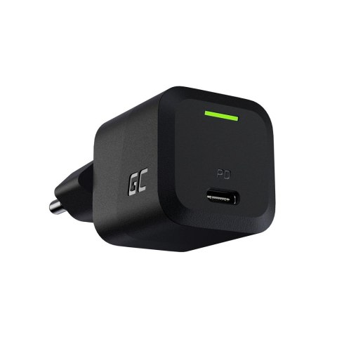 Green Cell GREEN CELL ŁADOWARKA USB-C GAN GC POWERGAN 33W PD 3.0 QC 3.0 USB-C CZARNA