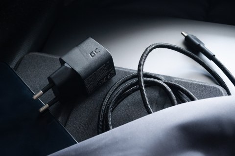 Green Cell GREEN CELL ŁADOWARKA USB-C GAN GC POWERGAN 33W PD 3.0 QC 3.0 USB-C CZARNA