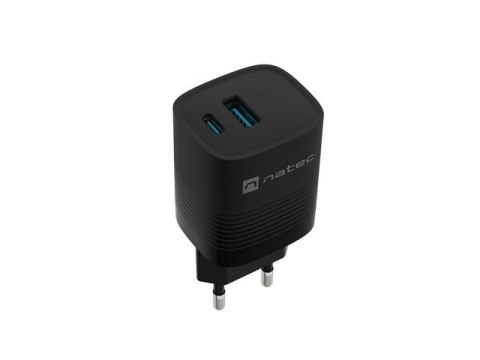 NATEC NATEC ŁADOWARKA RIBERA GAN 1X USB-A + 1X USB-C 30W CZARNA NUC-2141 NATEC NATEC ŁADOWARKA RIBERA GAN 1X USB-A + 1X USB-C 30W CZARNA NUC-2141