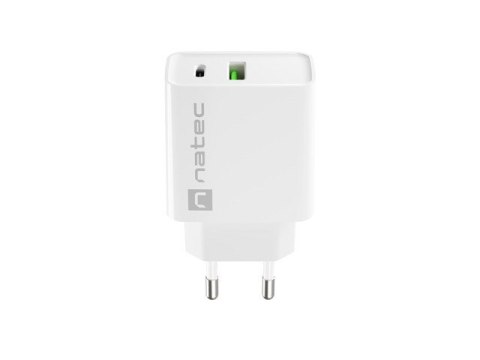 NATEC NATEC ŁADOWARKA SIECIOWA RIBERA USB-A + USB-C 20W POWER DELIVERY BIAŁA NUC-2061 NATEC NATEC ŁADOWARKA SIECIOWA RIBERA USB-A + USB-C 20W POWER DELIVERY BIAŁA NUC-2061