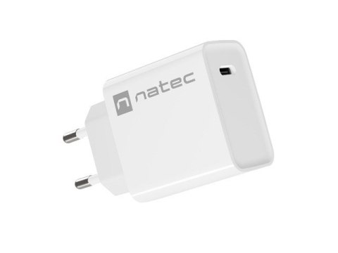 NATEC NATEC ŁADOWARKA SIECIOWA RIBERA USB-C 20W POWER DELIVERY BIAŁA NUC-2059