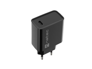 NATEC NATEC ŁADOWARKA SIECIOWA RIBERA USB-C 20W POWER DELIVERY CZARNA NUC-2060
