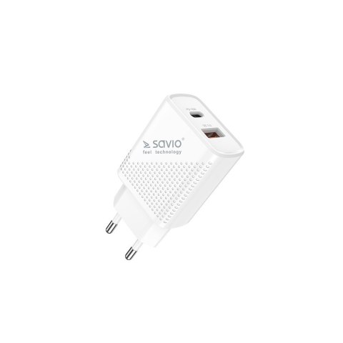 SAVIO SAVIO ŁADOWARKA SIECIOWA USB QUICK CHARGE POWER DELIVERY 3.0 18W 1M CABLE LA-05