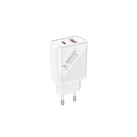 SAVIO SAVIO ŁADOWARKA SIECIOWA USB QUICK CHARGE POWER DELIVERY 3.0 18W 1M CABLE LA-05