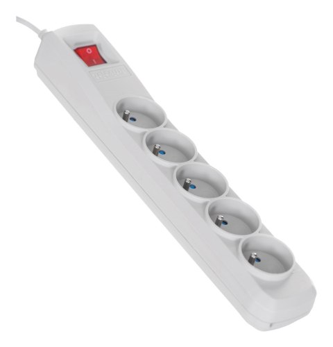 Activejet Listwa przeciwprzepięciowa Activejet 5gn/1,5m/cz (10A; 2300W) 1,5m; kolor szary Activejet Listwa przeciwprzepięciowa Activejet 5gn/1,5m/cz (10A; 2300W) 1,5m; kolor szary