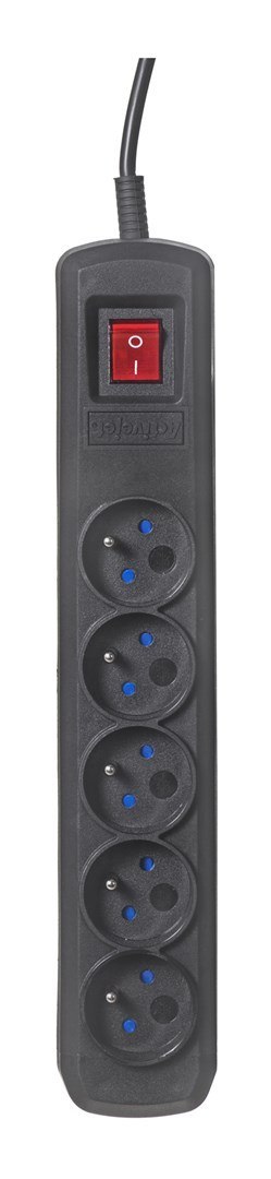 Activejet Listwa przeciwprzepięciowa Activejet 5gn/3m/cz (10A; 2300W) 3m; kolor czarny Activejet Listwa przeciwprzepięciowa Activejet 5gn/3m/cz (10A; 2300W) 3m; kolor czarny
