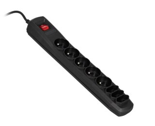 Activejet Listwa przeciwprzepięciowa Activejet APN-8g/5m-BK (3 x Typ C, 5 x UTE; 10 A; 5m; kolor czarny)