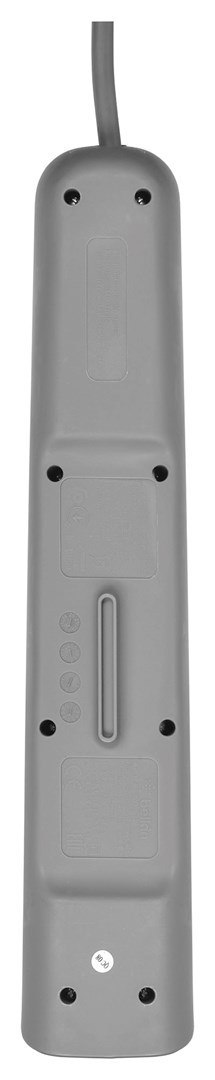 Belkin Listwa zasilająca Belkin Power Surge 4-PORT + 2xUSB-A 2m Grey/White Schuko