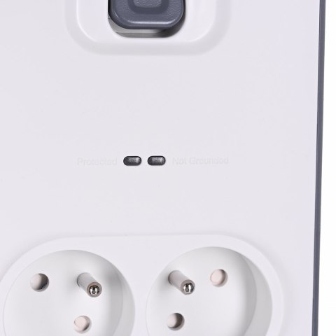 Belkin Listwa zasilająca Belkin Power Surge 8-PORT + 2xUSB-A 18W 900J 2m Grey/White Belkin Listwa zasilająca Belkin Power Surge 8-PORT + 2xUSB-A 18W 900J 2m Grey/White