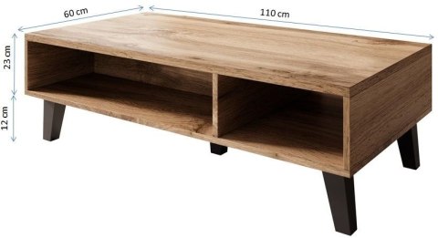 Cama MEBLE Ława/ Stolik NORD 110cm dąb wotan/antracyt