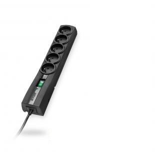 Ever Listwa antyprzepięciowa Ever Classic 3,0m (5 x UTE; 10 A; kolor czarny) (T/LZ09-CLA030/0000)