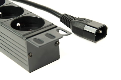 GEMBIRD GEMBIRD LISTWA ZASILAJĄCA RACK 19" PDU EG-PDU-014-FC14 1U, 16A, 8X FRANCUSKIE GNIAZDO, WTYK C14, KABEL 3M
