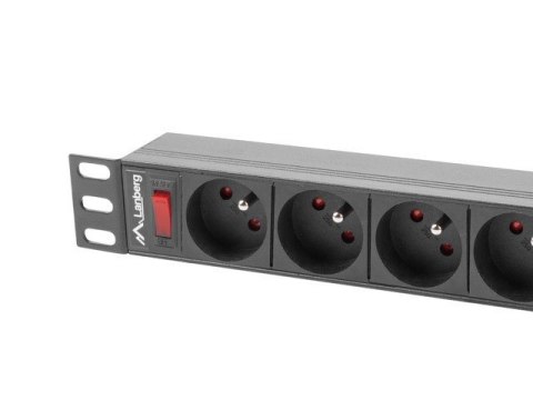 Lanberg Listwa RACK Lanberg PDU-09E-0300-BK (7 x UTE; 16 A (3680 W); 3m; kolor czarny) Lanberg Listwa RACK Lanberg PDU-09E-0300-BK (7 x UTE; 16 A (3680 W); 3m; kolor czarny)
